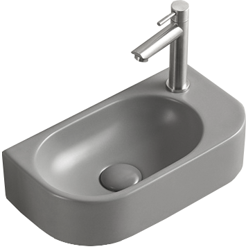 Умывальник (раковина) MEXEN VIERA 40 LIGHT GREY MATT правый накладной подвесной