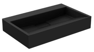 Умывальник MEXEN AVA 60 BLACK MATT B/O накладной подвесной