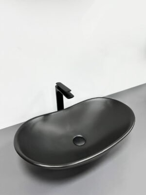 Умывальник (раковина) VBI TURIN BLACK MATT накладной