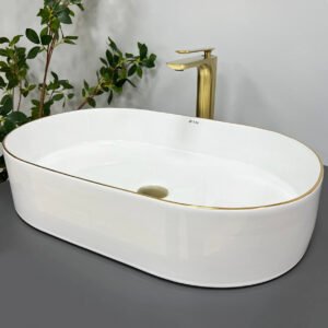 Умывальник (раковина) VBI VERONA 60 GOLD EDGE накладной