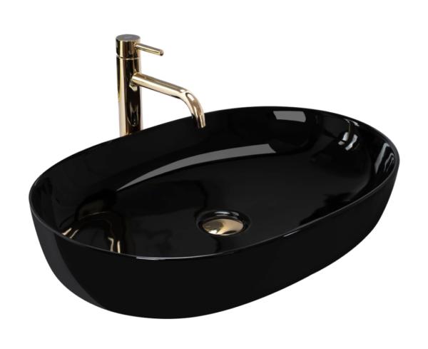 Умывальник REA CLEO BLACK накладной черный