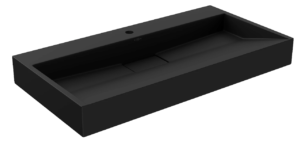 Умивальник MEXEN AVA 90 BLACK MATT 1/O накладний підвісний