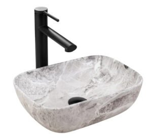 Умивальник REA BELINDA MINI STONE MATT накладний