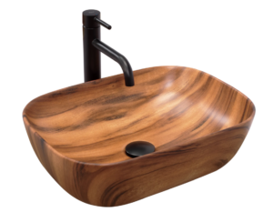 Умивальник REA BELINDA WOOD MAT накладний