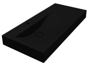 Умывальник VIOLA 1000 L MIRASTONE BLACK Miraggio